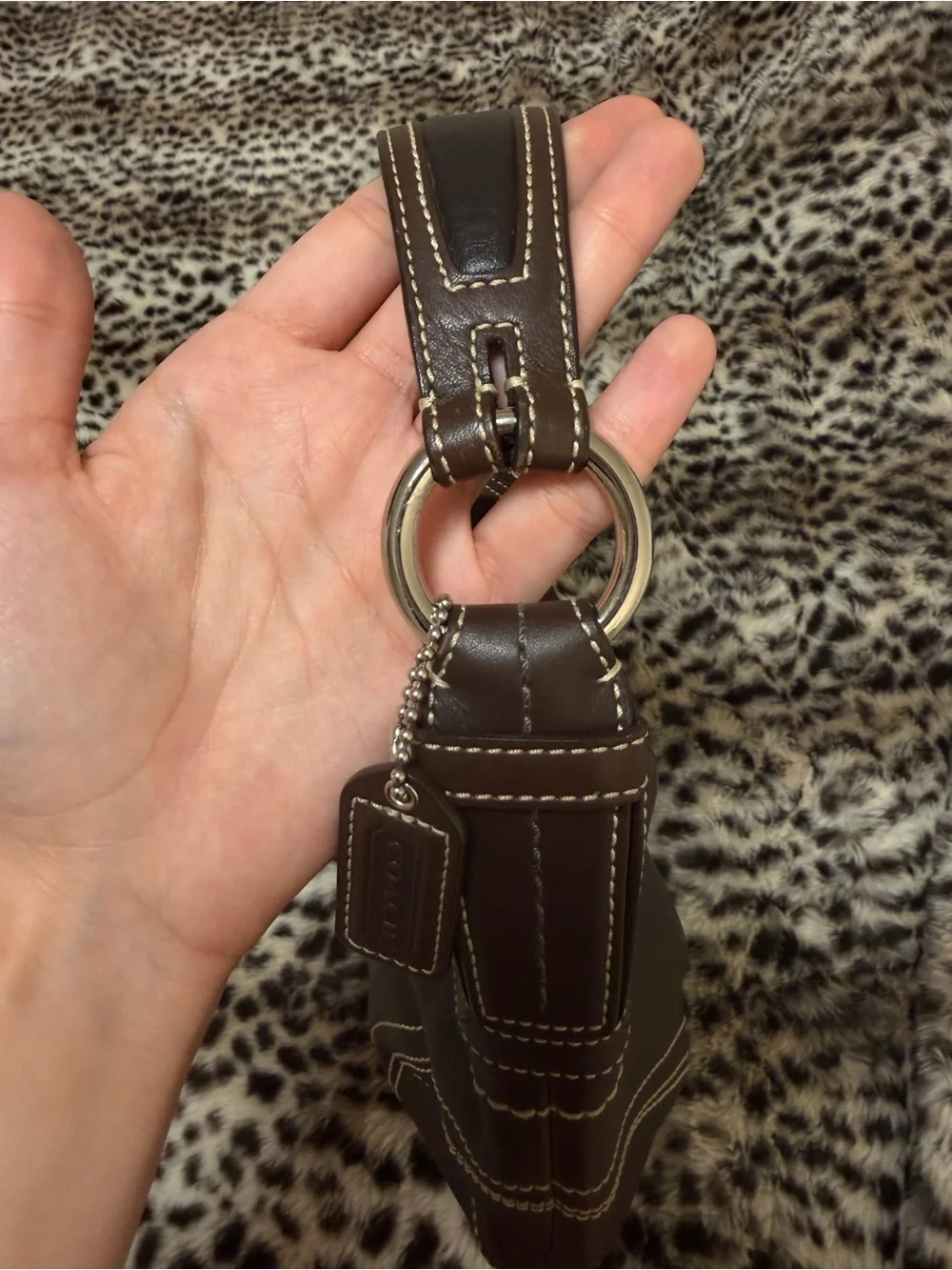 SOLD Coach Soho Vintage Hobo Brown Leather Shoulder Bag